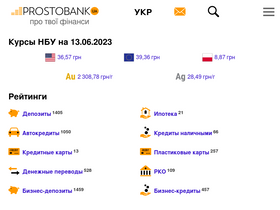 'prostobank.ua' screenshot