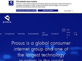 'prosus.com' screenshot