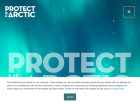 'protectthearctic.org' screenshot