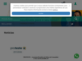 'proteste.org.br' screenshot