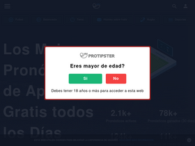 'protipster.es' screenshot
