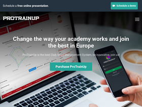 'protrainup.com' screenshot