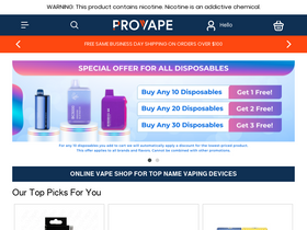 'provape.com' screenshot