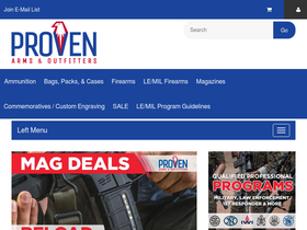 'provenoutfitters.com' screenshot