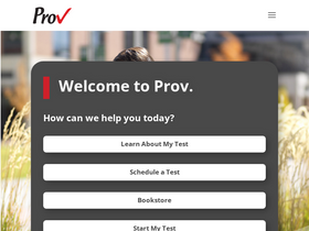 'provexam.com' screenshot