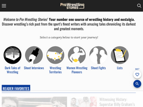 'prowrestlingstories.com' screenshot