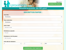 'proximeety.com' screenshot