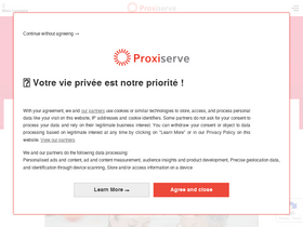 'proxiserve.fr' screenshot