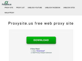 'proxysite.us' screenshot