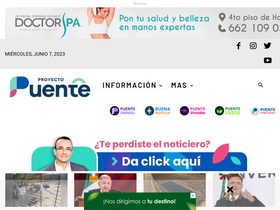 'proyectopuente.com.mx' screenshot
