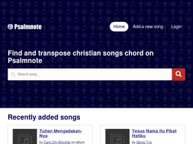 'psalmnote.com' screenshot