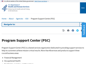 'psc.gov' screenshot