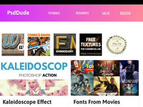 'psd-dude.com' screenshot