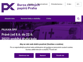 'pse.cz' screenshot