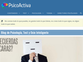 'psicoactiva.com' screenshot
