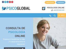 'psicoglobal.com' screenshot