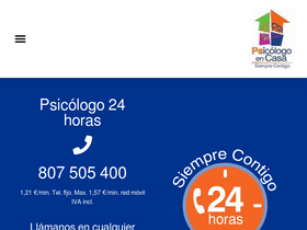 'psicologoencasa.es' screenshot