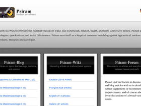 'psiram.com' screenshot
