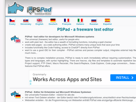 'pspad.com' screenshot