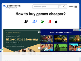 'psprices.com' screenshot