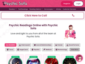 'psychicsofa.com' screenshot