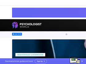 'psychologistworld.com' screenshot