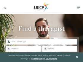 'psychotherapy.org.uk' screenshot