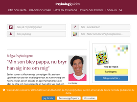 'psykologiguiden.se' screenshot