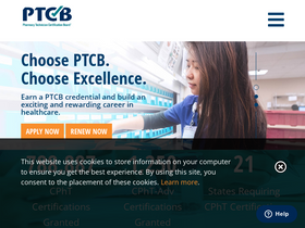 'ptcb.org' screenshot