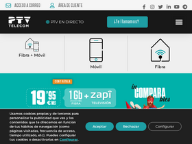 'ptvtelecom.com' screenshot