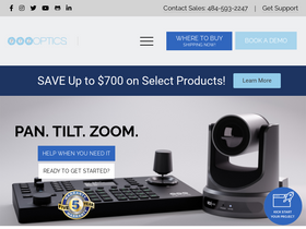'ptzoptics.com' screenshot