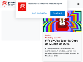 'publicitarioscriativos.com' screenshot