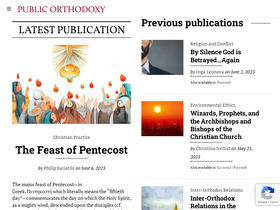 'publicorthodoxy.org' screenshot