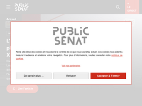 'publicsenat.fr' screenshot