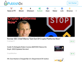 'publish0x.com' screenshot