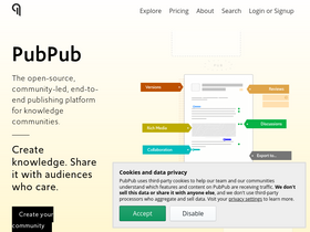 'pubpub.org' screenshot