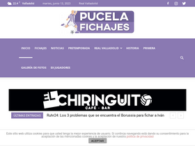 'pucelafichajes.com' screenshot