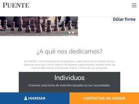 'puentenet.com' screenshot