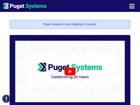 'pugetsystems.com' screenshot