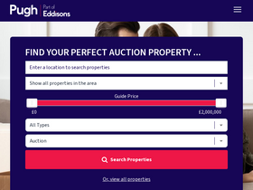 'pugh-auctions.com' screenshot