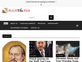 'pulpitandpen.org' screenshot