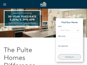 'pulte.com' screenshot