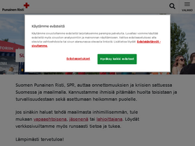 'punainenristi.fi' screenshot