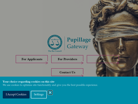 'pupillagegateway.com' screenshot