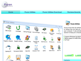 'puransoftware.com' screenshot