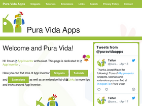'puravidaapps.com' screenshot