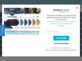 'pureflowair.com' screenshot