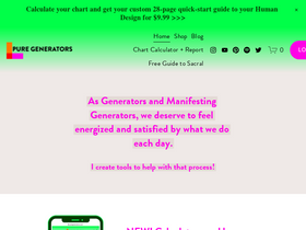 'puregenerators.com' screenshot