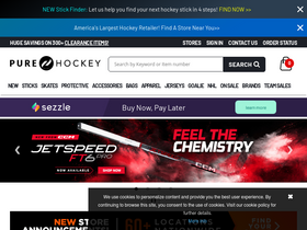'purehockey.com' screenshot