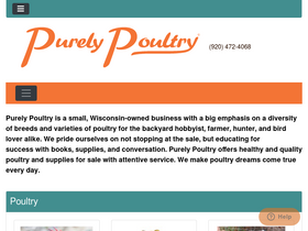 'purelypoultry.com' screenshot